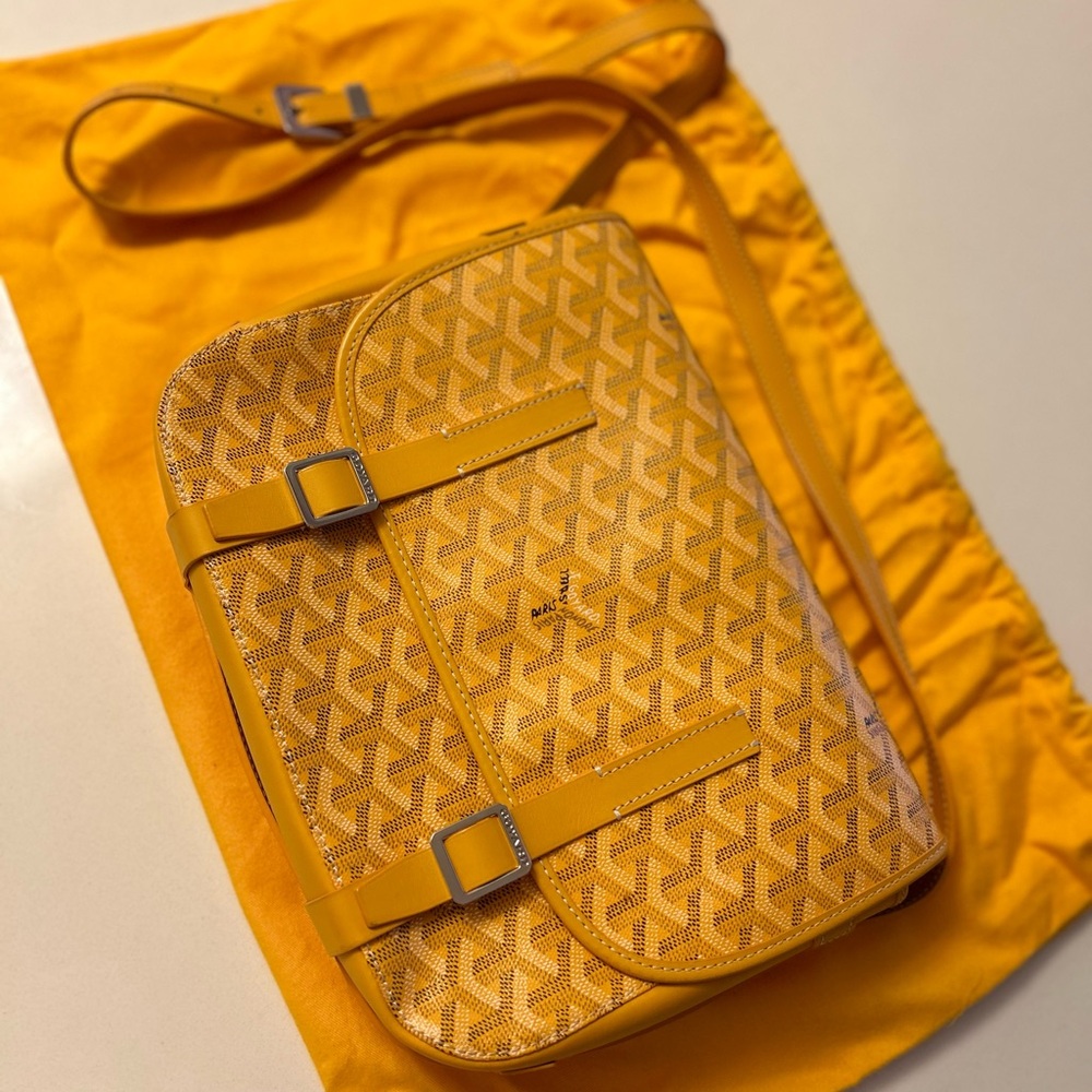 Goyard Brown Belvedere MM Messenger Shoulder Bag